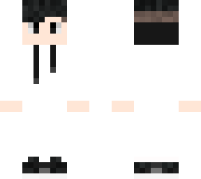 white on dark with a sweatshirt
