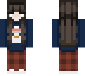 winter penguin girl (very dark hair)