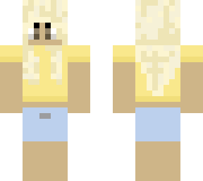 blonde girl no mouth