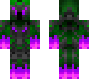 caballero verde y morado