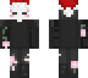 flowerd bunny with cristmas hat