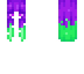 green and purple halloween hair base