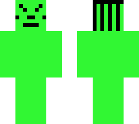 green angry man