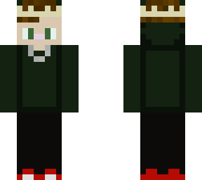green hoodie
