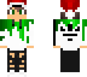 green with santa hat