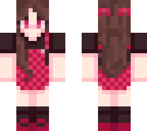 pink - black bow girl