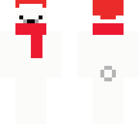 polar bear in a hat