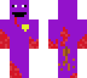 purple guy with blood and **** stains