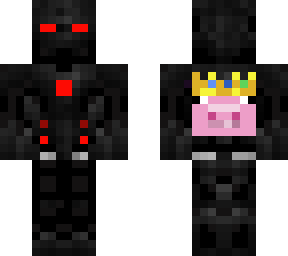 red enderman with techno honor