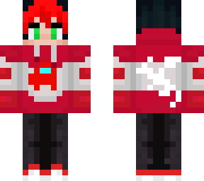 red hoodie