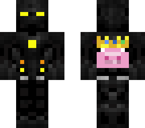 yellow enderman with techno honor