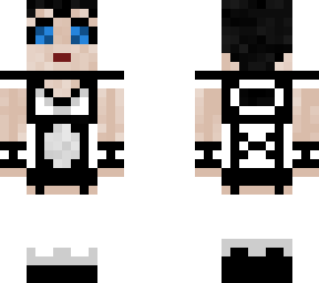 western cartoon style gothic maid