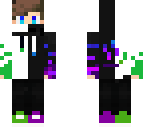 black white