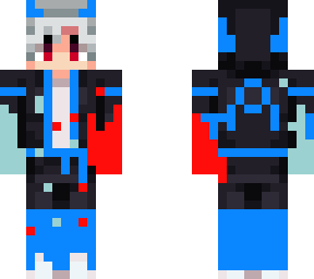 blue fire/water demon