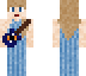 eras tour taylor swift speak now blue dress with guitar final version