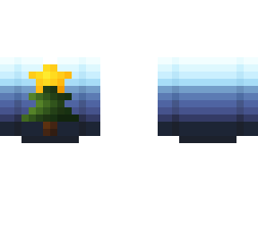ob - winter gradient w/ tree & star sweater