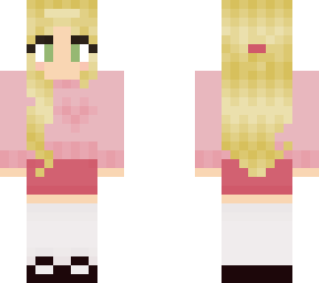 pink hoodie girl