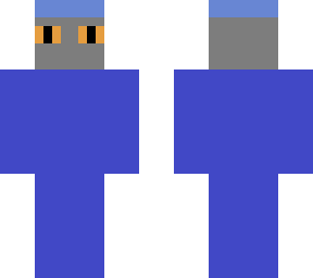 blue robot warrior (flatwarriors)