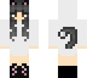 cute catgirl in hoodie<3