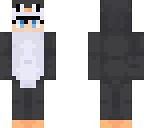 male penguin with black hair blue eyes