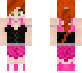 pink with  corset