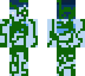 blue alien covered in vines