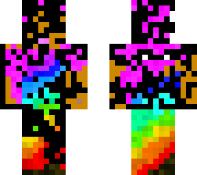 cursed rainbow girl person