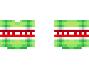ob - winter green sweater w/ white & red