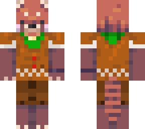aminalons red panda in a gingerbread man outfit (go check out theirs not mine)