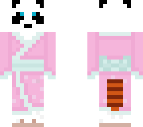 pink kimono bambuk
