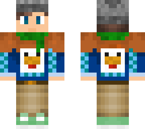 winter chicken boy