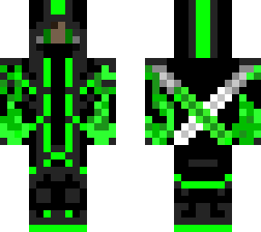 black and green ninja thing