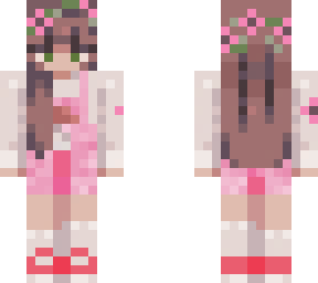 pink flower girl