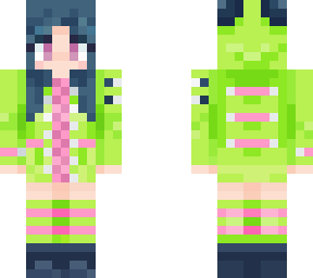 frog raincoat girl