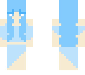 light blue cute emo girl