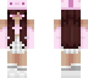 pink axolotl girl