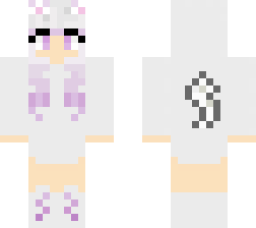 white & purple wolf girl