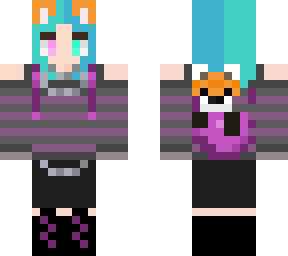 fox goth firl with short hair