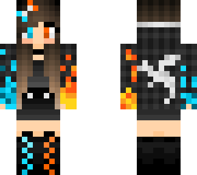 ice and fire dragon girl