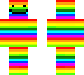 rainbow smile with roblox noob inside