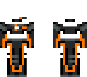 cyber gamer outfit (3 & orange) - base