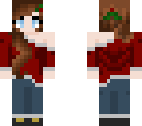 lady at christmas