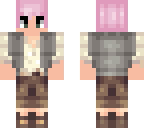 pink haired medieval boy