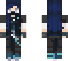blue punk casual