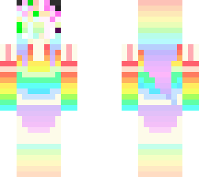 minecraft fan girl rainbow godeds2