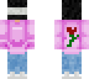 pink rose biker