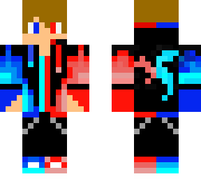 red and blue