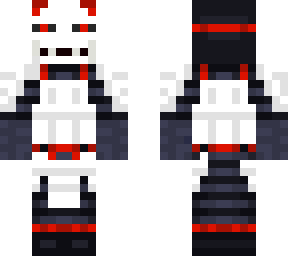 white and red samurai
