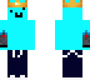 blue guy with crown and pants