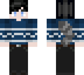 blue sweater